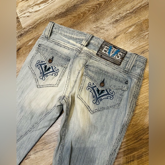 ELVIS RARE Low Rise Bootcut Jeans Size 27 - Picture 5 of 10